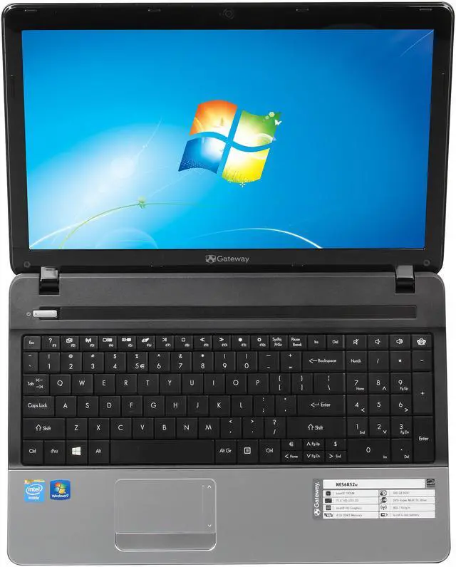 Alt view image 6 of 8 - Gateway Laptop NE Series Intel Celeron 1005M 4GB Memory 500GB HDD Intel HD Graphics 15.6" Windows 7 Home Premium 64-Bit NE56R52u