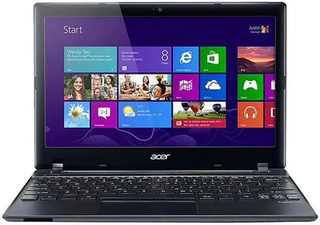 Alt view image 2 of 6 - Acer Laptop Aspire V5 Intel Celeron 1017U 4GB Memory 500GB HDD Intel HD Graphics 11.6" Non-Touch Screen Windows 7 Home Premium 64-Bit V5-131-2680