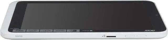 Alt view image 5 of 7 - Acer Iconia Tab W Series W3-810-1416 2GB Memory 8.1" 1280 x 800 Tablet Windows 8 32-Bit White