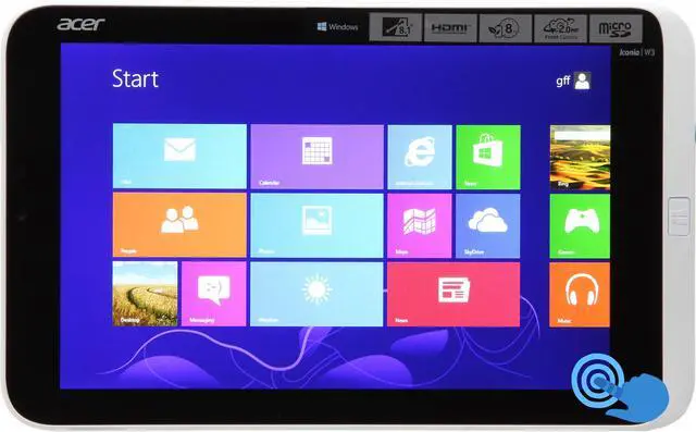 Main image of Acer Iconia Tab W Series W3-810-1416 2GB Memory 8.1" 1280 x 800 Tablet Windows 8 32-Bit White