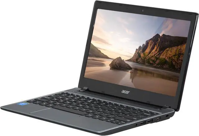 Main image of Acer C710-2856 11.6” Chromebook Intel Celeron 847 1.1Ghz 2GB RAM 16GB SSD Google Chrome OS Manufacturer Certified Refurbished Grade B (Manufacturer Recertified)