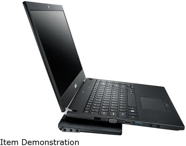 Alt view image 9 of 9 - Acer TravelMate TMP645-V-6650 Intel Core i5 4300U (1.90GHz) 4GB Memory 120GB SSD 14" Ultrabook Windows 7 Professional /Windows 8 Pro 64-Bit Dual OS