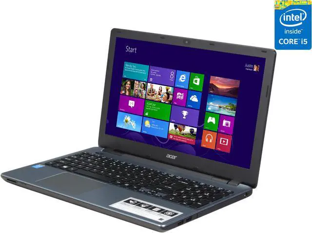 Main image of Acer Laptop Aspire Intel Core i5-4210U 4GB DDR3L Memory 500GB HDD Intel HD Graphics 4400 15.6" Non-Touch Screen Windows 8.1 E5-571-5552