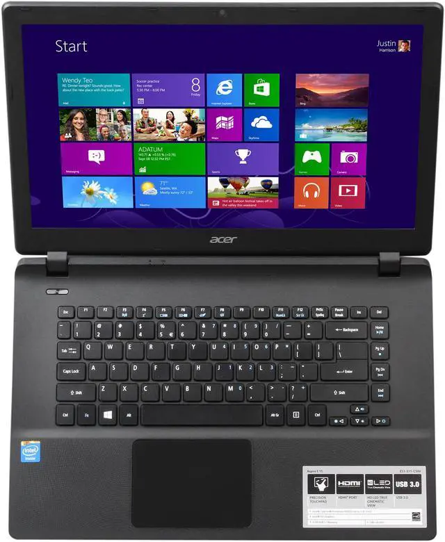 Alt view image 6 of 8 - Acer Laptop Aspire Intel Celeron N2830 4GB Memory 500GB HDD Intel HD Graphics 15.6" Non-Touch Screen Windows 8.1 64-Bit ES1-511-C59V