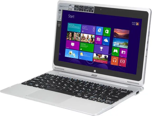 Alt view image 2 of 14 - Acer Aspire Switch 10 Tablet 2in1 - Intel Quad Core 2GB Memory 64GB 10.1" Touchscreen Windows 8.1 with Dock (SW5-011-11JE)