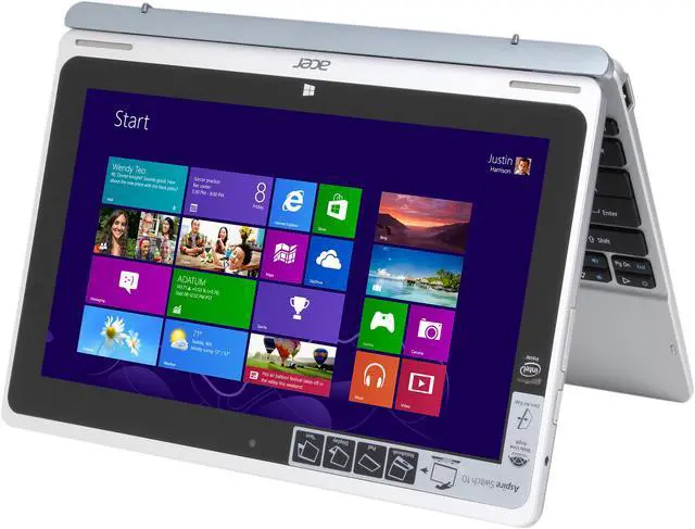 Alt view image 10 of 14 - Acer Aspire Switch 10 Tablet 2in1 - Intel Quad Core 2GB Memory 64GB 10.1" Touchscreen Windows 8.1 with Dock (SW5-011-11JE)