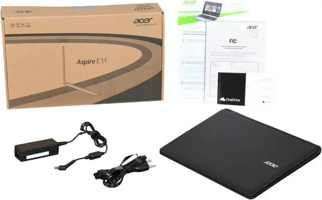 Alt view image 8 of 8 - Acer Aspire ES1-111M-C40S Notebook Intel Celeron N2840 (2.16GHz) 2GB Memory 32GB Internal Storage Intel HD Graphics 11.6"  Windows 8.1 with Bing
