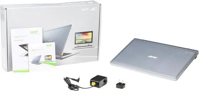 Alt view image 12 of 12 - Acer Aspire Switch 11 Z3735 (1.33GHz) 2GB Memory 64 GB SSD Intel HD Graphics 11.6" Touch Screen 1366 x 768 2in1 Tablet Windows 8.1 32-Bit SW5-111-102R