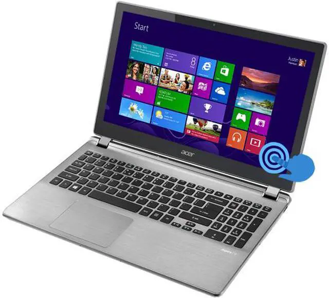 Main image of Acer Laptop Aspire V5 AMD A10-5757M 8GB Memory 1TB HDD AMD Radeon HD 8650G 15.6" Touch Screen Windows 8.1 64-Bit V5-552P-X404