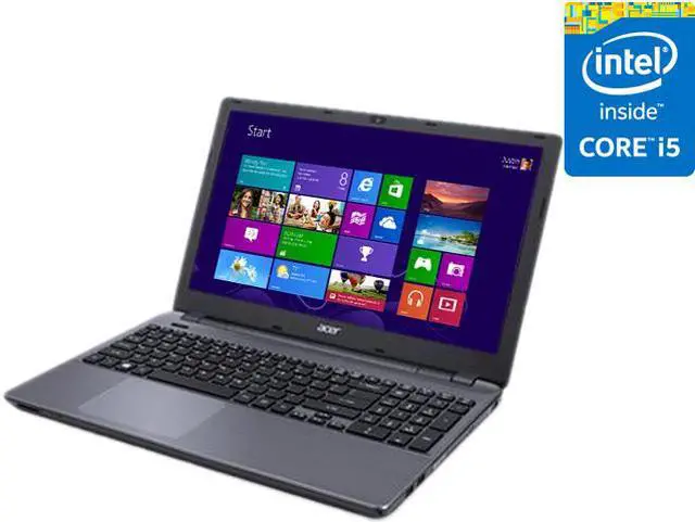 Main image of Acer Laptop Aspire Intel Core i5-5200U 4GB Memory 500GB HDD Intel HD Graphics 5500 15.6" Non-Touch Screen Windows 8.1 E5-571-53S1
