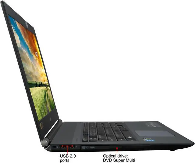 Alt view image 4 of 8 - Acer Aspire V17 Nitro Black Edition - 17.3" - Intel Core i7-4720HQ - NVIDIA GeForce GTX 960M - 16GB Memory DDR3L SDRAM - 256GB SSD - Windows 8.1 64-Bit (NX.MYHAA.003 )