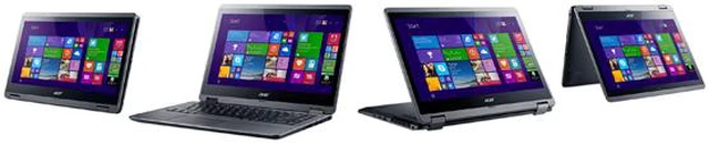 Alt view image 7 of 8 - Acer Aspire R3-471T-5039 Intel Core i5-5200U (2.20 GHz) 8 GB Memory 1 TB HDD 14" Touchscreen Laptop Windows 10 Home
