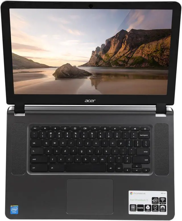 Alt view image 6 of 8 - Acer CB3-531-C4A5 Chromebook Intel Celeron N2830 (2.16 GHz) 2 GB Memory 16 GB SSD 15.6" Chrome OS (Manufacturer Recertified)
