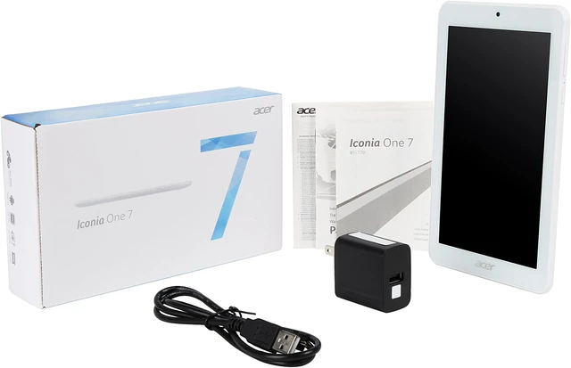 Alt view image 8 of 8 - Acer Iconia One 7 B1-770-K3YG 1GB Memory 8GB Flash Storage 7" 1024 x 600 Tablet Android 5.0 (Lollipop) White