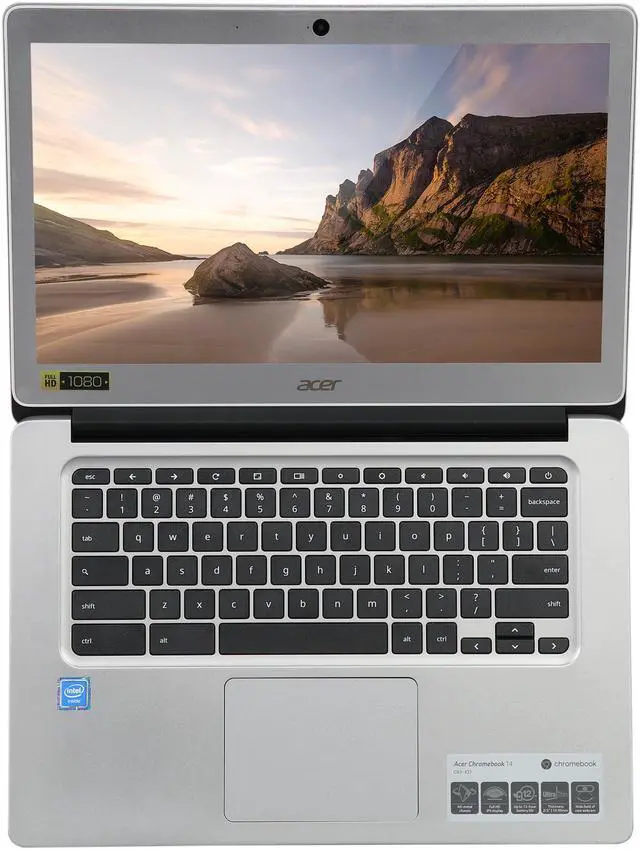Alt view image 6 of 8 - Acer CB3-431-C5FM Chromebook Intel Celeron N3160 (1.60 GHz) 4 GB LPDDR3 Memory 32 GB Flash 14.0" Chrome OS (Manufacturer Recertified)