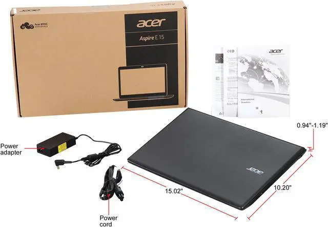 Alt view image 7 of 7 - Acer Laptop Aspire E E5-575G-55KK Intel Core i5 7th Gen 7200U (2.50 GHz) 8 GB DDR4 Memory 1 TB HDD NVIDIA GeForce 940MX 15.6" Windows 10 Home ONLY @ NEWEGG