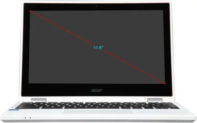 Alt view image 5 of 8 - Acer CB5-132T-C8ZW 2-in-1 Chromebook Intel Celeron N3060 (1.60 GHz) 4 GB Memory 16 GB eMMC 11.6" Touchscreen Chrome OS (Manufacturer Recertified)
