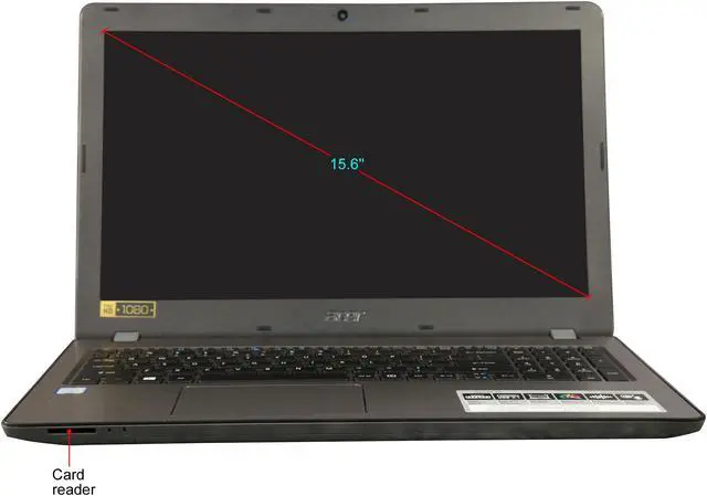 Alt view image 5 of 8 - Acer Laptop Aspire Intel Core i5-7200U 8GB Memory 256 GB SSD Intel HD Graphics 620 15.6" Non-Touch Screen Windows 10 Home F5-573-55LV