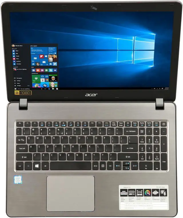 Alt view image 6 of 8 - Acer Laptop Aspire Intel Core i5-7200U 8GB Memory 256 GB SSD Intel HD Graphics 620 15.6" Non-Touch Screen Windows 10 Home F5-573-55LV