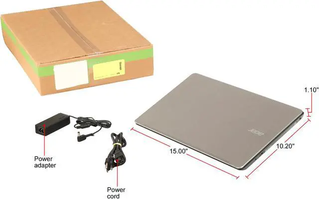 Alt view image 8 of 8 - Acer Laptop Aspire Intel Core i5-7200U 8GB Memory 256 GB SSD Intel HD Graphics 620 15.6" Non-Touch Screen Windows 10 Home F5-573-55LV