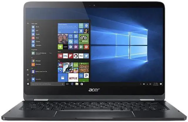 Alt view image 2 of 5 - Acer Laptop Spin SP714-51-M024 Intel Core i7 7th Gen 7Y75 (1.30 GHz) 8 GB LPDDR3 Memory 256 GB SSD Intel HD Graphics 615 14.0" Touchscreen Windows 10 Home (Manufacturer Recertified)