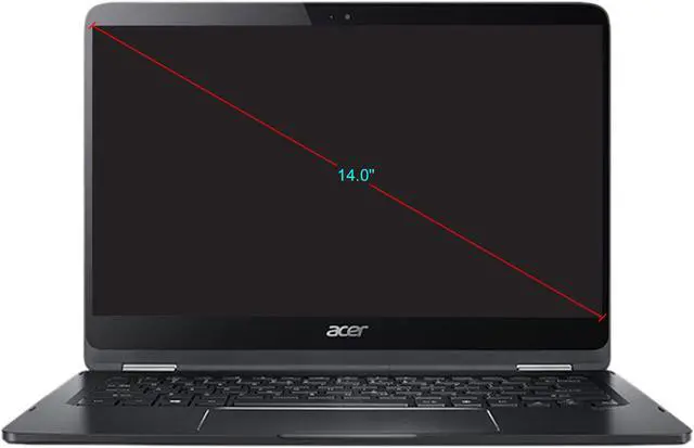 Alt view image 3 of 5 - Acer Laptop Spin SP714-51-M024 Intel Core i7 7th Gen 7Y75 (1.30 GHz) 8 GB LPDDR3 Memory 256 GB SSD Intel HD Graphics 615 14.0" Touchscreen Windows 10 Home (Manufacturer Recertified)