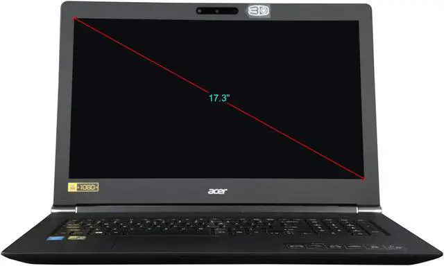 Alt view image 6 of 8 - Acer Aspire V17 Nitro Black Edition - 17.3" NVIDIA GeForce GTX 960M - Intel Core i7-4720HQ  - 16GB Memory - 256 GB SSD - Windows 8.1 64-Bit - Gaming Laptop - IPS (VN7-791G-78ZM )