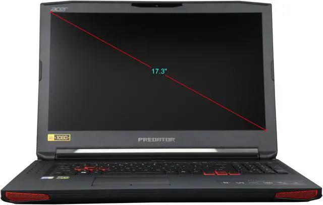 Alt view image 5 of 8 - Acer Predator 17 G9-793-79V5 Gaming Laptop Intel Core i7-7700HQ , GeForce GTX 1070, 17.3" Full HD G-SYNC, 16 GB DDR4, 1 TB HDD, 256 GB SSD, Windows 10 Home