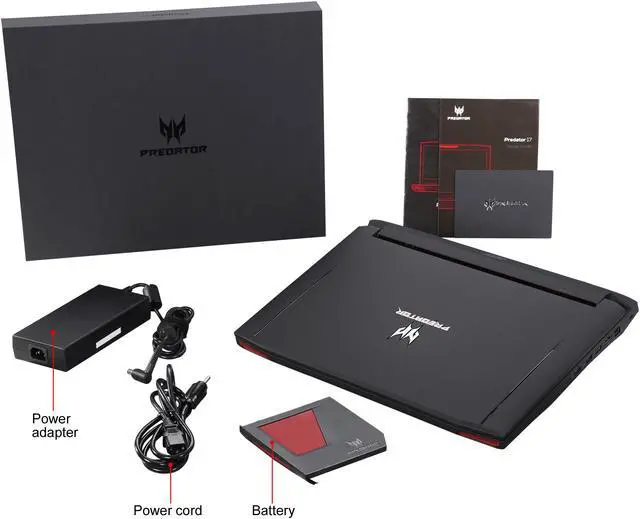 Alt view image 8 of 8 - Acer Predator 17 G9-793-79V5 Gaming Laptop Intel Core i7-7700HQ , GeForce GTX 1070, 17.3" Full HD G-SYNC, 16 GB DDR4, 1 TB HDD, 256 GB SSD, Windows 10 Home