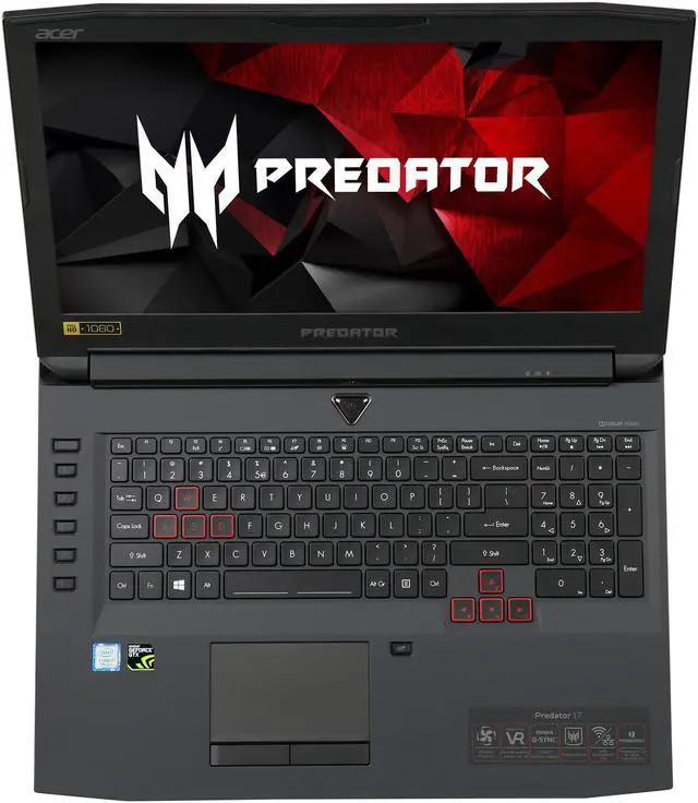 Alt view image 6 of 8 - Acer Predator 17 G9-793-79V5 Gaming Laptop Intel Core i7-7700HQ , GeForce GTX 1070, 17.3" Full HD G-SYNC, 16 GB DDR4, 1 TB HDD, 256 GB SSD, Windows 10 Home