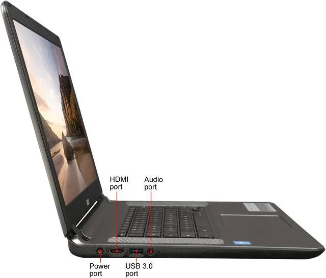 Alt view image 4 of 8 - Acer CB3-532-C47C Chromebook Intel Celeron N3060 (1.60 GHz) 2 GB Memory 16 GB Flash 15.6" Chrome OS (Manufacturer Recertified)