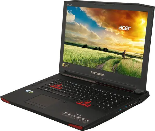 Main image of Acer Predator 17 G9-793-78CM 17.3" Intel Core i7 6th Gen 6700HQ (2.60 GHz) NVIDIA GeForce GTX 1070 16 GB Memory 256 GB SSD 1 TB HDD Windows 10 Home 64-Bit Gaming Laptop (Manufacturer Recertified)