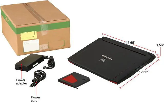 Alt view image 8 of 7 - Acer Predator 17 G9-793-78CM 17.3" Intel Core i7 6th Gen 6700HQ (2.60 GHz) NVIDIA GeForce GTX 1070 16 GB Memory 256 GB SSD 1 TB HDD Windows 10 Home 64-Bit Gaming Laptop (Manufacturer Recertified)