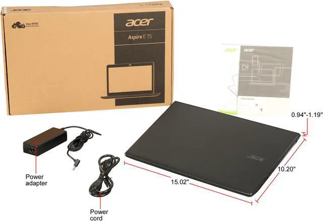 Alt view image 8 of 8 - Acer Aspire E5-575G-562T 15.6" Intel Core i5 7th Gen 7200U (2.50 GHz) NVIDIA GeForce GTX 950M 8 GB DDR4 Memory 128 GB SSD 1 TB HDD Windows 10 Home 64-Bit Gaming Laptop -- ONLY @ NEWEGG