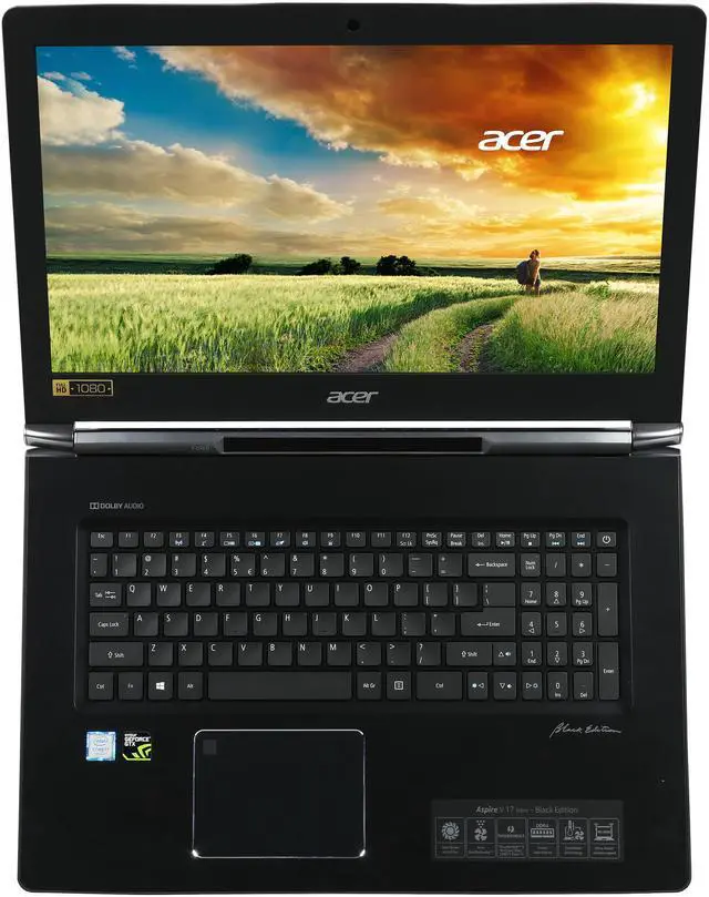 Alt view image 6 of 8 - Acer Aspire V17 Nitro - 17.3" GeForce GTX 1060 - Intel Core i7-7700HQ - 16GB Memory - 256 GB SSD - Windows 10 Home 64-Bit - Gaming Laptop - IPS (VN7-793G-709A )