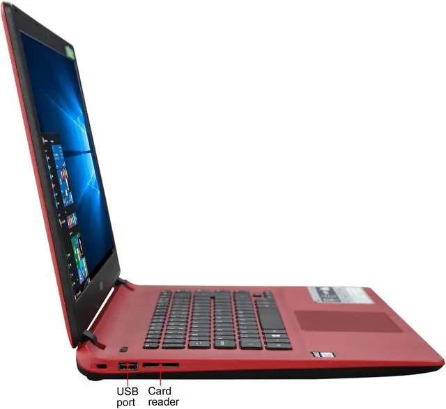 Alt view image 4 of 8 - Acer Laptop Aspire E AMD E2-6110 6GB Memory 1TB HDD 15.6" Windows 10 ES1-521-23Z1