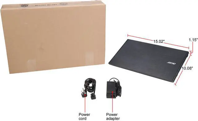 Alt view image 8 of 8 - Acer Laptop Aspire E Intel Pentium 3556U 4GB Memory 1TB HDD 15.6" Windows 10 E5-573T-P674