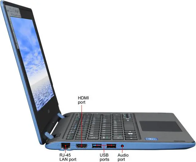 Alt view image 4 of 8 - Acer Laptop Aspire R Intel Celeron N3160 11.6" R3-131T-C3L9