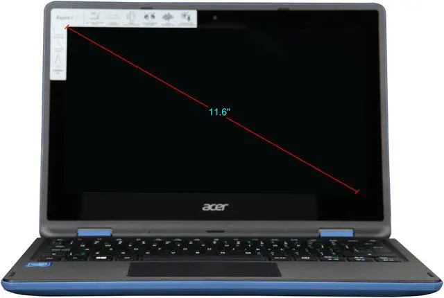 Alt view image 5 of 8 - Acer Laptop Aspire R Intel Celeron N3160 11.6" R3-131T-C3L9
