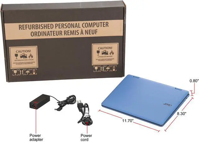 Alt view image 8 of 8 - Acer Laptop Aspire R Intel Celeron N3160 11.6" R3-131T-C3L9