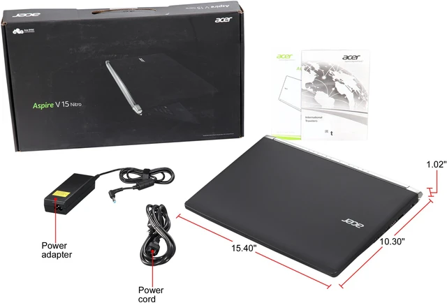 Alt view image 8 of 8 - Acer Aspire V Nitro VN7-572TG-775T 15.6" FHD Touchscreen Intel Core i7-6500U (2.50 GHz) NVIDIA GeForce GTX 950M 16 GB Memory 256 GB SSD 1 TB HDD Windows 10 Home 64-Bit Gaming Laptop
