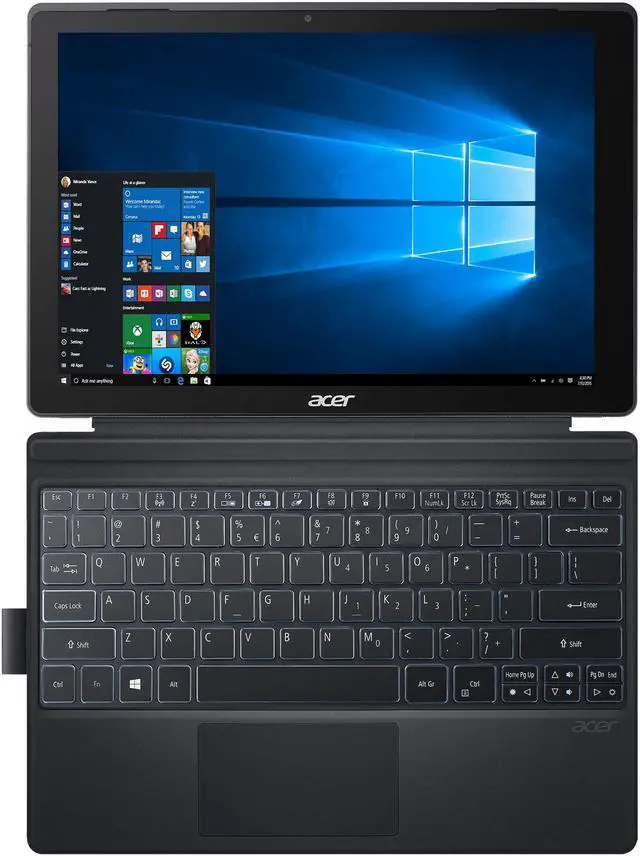 Alt view image 3 of 9 - Acer Switch 5 SW512-52-58AJ Intel Core i5 7th Gen 7200U (2.50 GHz) 8 GB LPDDR3 Memory 256 GB SSD Intel HD Graphics 620 12" Touchscreen 2160 x 1440 Detachable Bilingual 2-in-1 Laptop Windows 10 Home 64-Bit