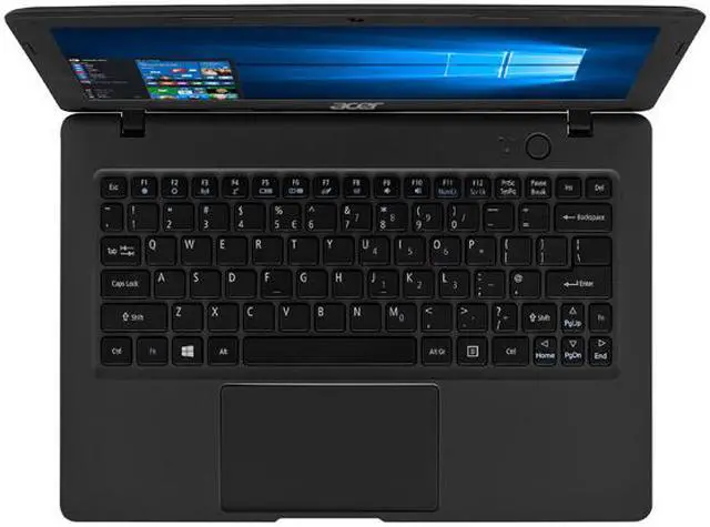 Alt view image 4 of 6 - Acer Bilingual Laptop Aspire One Cloudbook AO1-131M-C7Z6-CA Intel Celeron N3050 (1.60 GHz) 2 GB Memory 16 GB eMMC Intel HD Graphics 11.6" Windows 10 Pro
