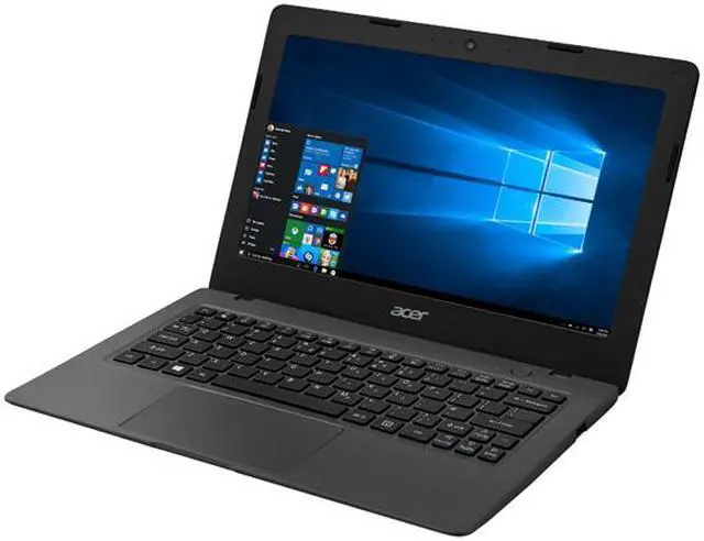 Alt view image 2 of 6 - Acer Bilingual Laptop Aspire One Cloudbook AO1-131M-C7Z6-CA Intel Celeron N3050 (1.60 GHz) 2 GB Memory 16 GB eMMC Intel HD Graphics 11.6" Windows 10 Pro