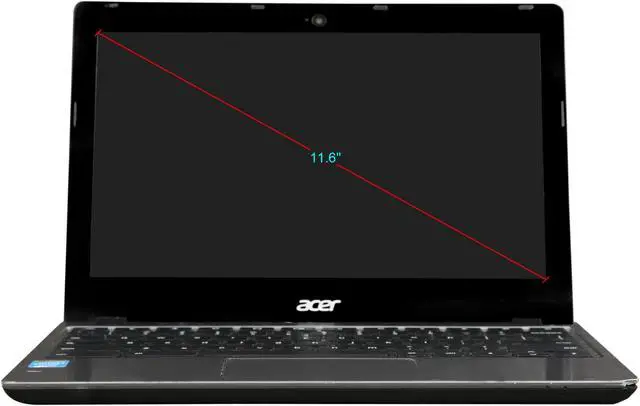 Alt view image 5 of 8 - Acer Grade C Chromebook Intel Celeron 2955U 4GB Memory 16 GB SSD 11.6" Touch Screen Chrome OS C720