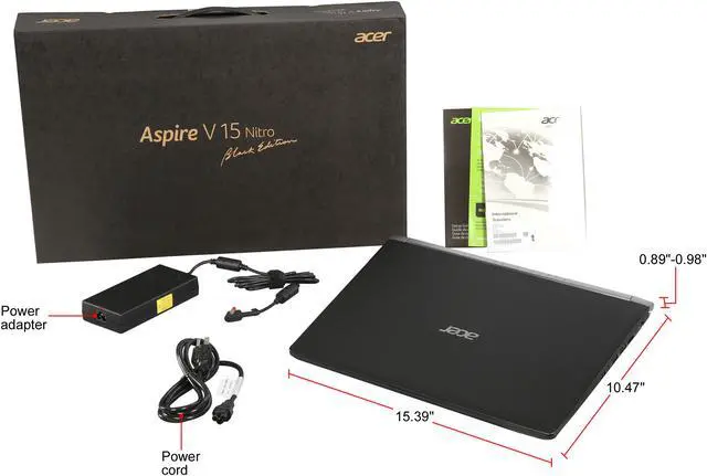 Alt view image 8 of 8 - Acer Aspire V15 Nitro Black Edition - 15.6" GeForce GTX 1060 - Intel Core i7-7700HQ  - 16GB Memory - - Windows 10 Home 64-Bit - Gaming Laptop - IPS (VN7-593G-76SS )
