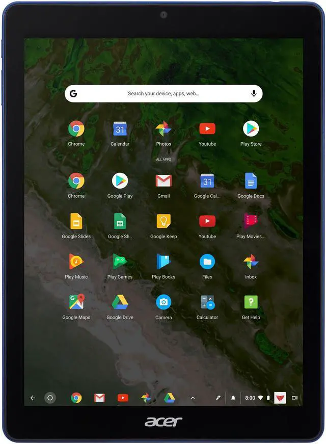 Alt view image 4 of 16 - Acer Chromebook Tab 10 D651N-K9WT Chromebook Dual-core ARM Cortex-A72 and Quad-core ARM Cortex-A53 4 GB LPDDR3 Memory 32 GB eMMC 9.7" Touchscreen Chrome OS Tablet with EMR Stylus Pen