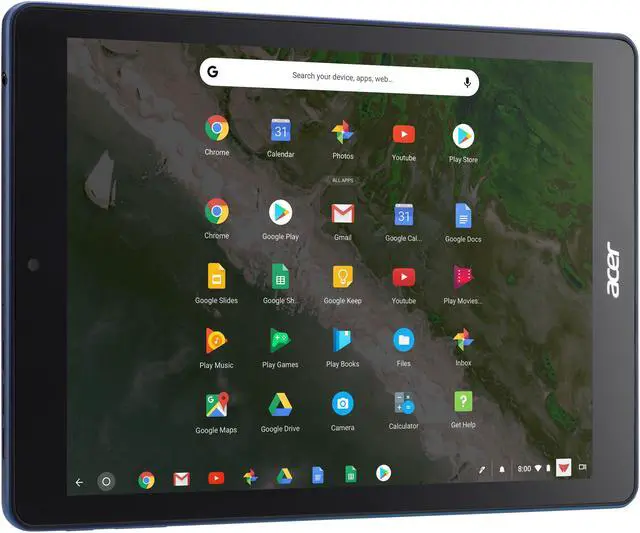 Alt view image 2 of 16 - Acer Chromebook Tab 10 D651N-K9WT Chromebook Dual-core ARM Cortex-A72 and Quad-core ARM Cortex-A53 4 GB LPDDR3 Memory 32 GB eMMC 9.7" Touchscreen Chrome OS Tablet with EMR Stylus Pen