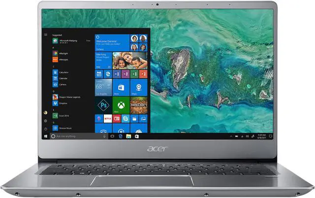Alt view image 2 of 7 - Acer Laptop Swift 3 SF314-54-56L8 Intel Core i5 8th Gen 8250U (1.60 GHz) 8 GB Memory 256 GB SSD Intel UHD Graphics 620 14.0" IPS Windows 10 Home 64-Bit