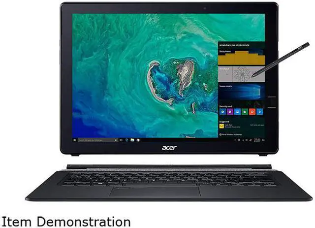 Main image of Acer Switch 7 Black Edition Intel Core i7-8550U 16 GB LPDDR3 Memory 512 GB SSD NVIDIA GeForce MX150 13.5" Touch Screen 2256 x 1504 Detachable 2-in-1 Laptop with Stylus Windows 10 Pro 64-Bit SW713-51GNP-879G